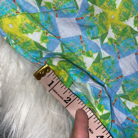 PRINT ALL OVER ME 100% LINEN MINI DRESS SIZE XS - Picture 11 of 15